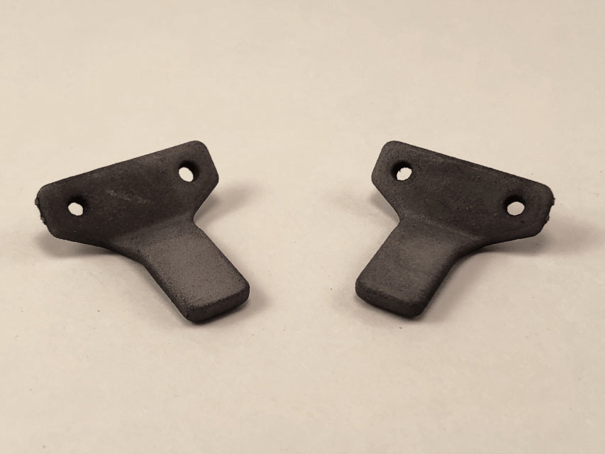 Rover P6 Seat Belt Hooks - Pair - Grey